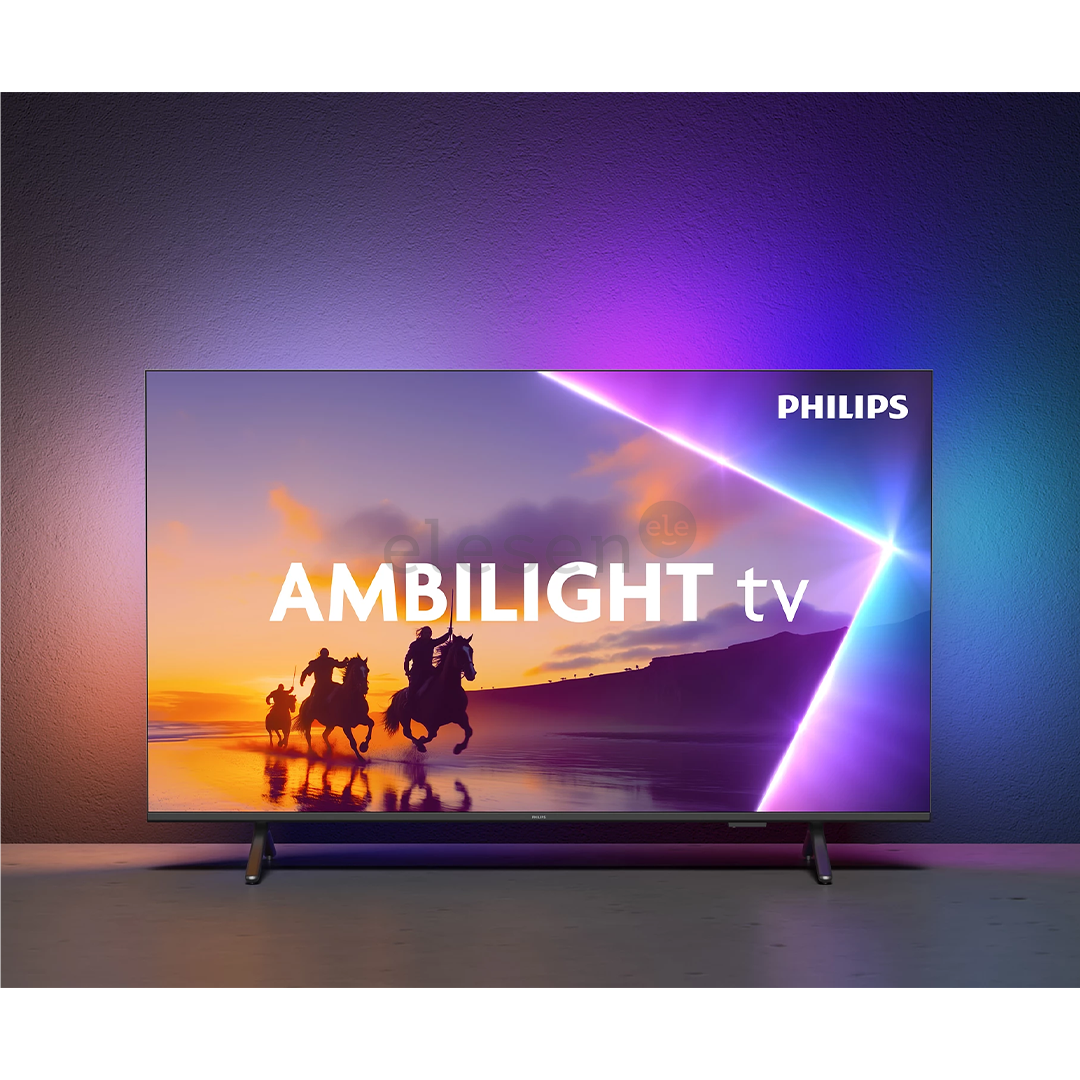 Philips PUS8510, 65'', 4K UHD, QLED, matte black - TV