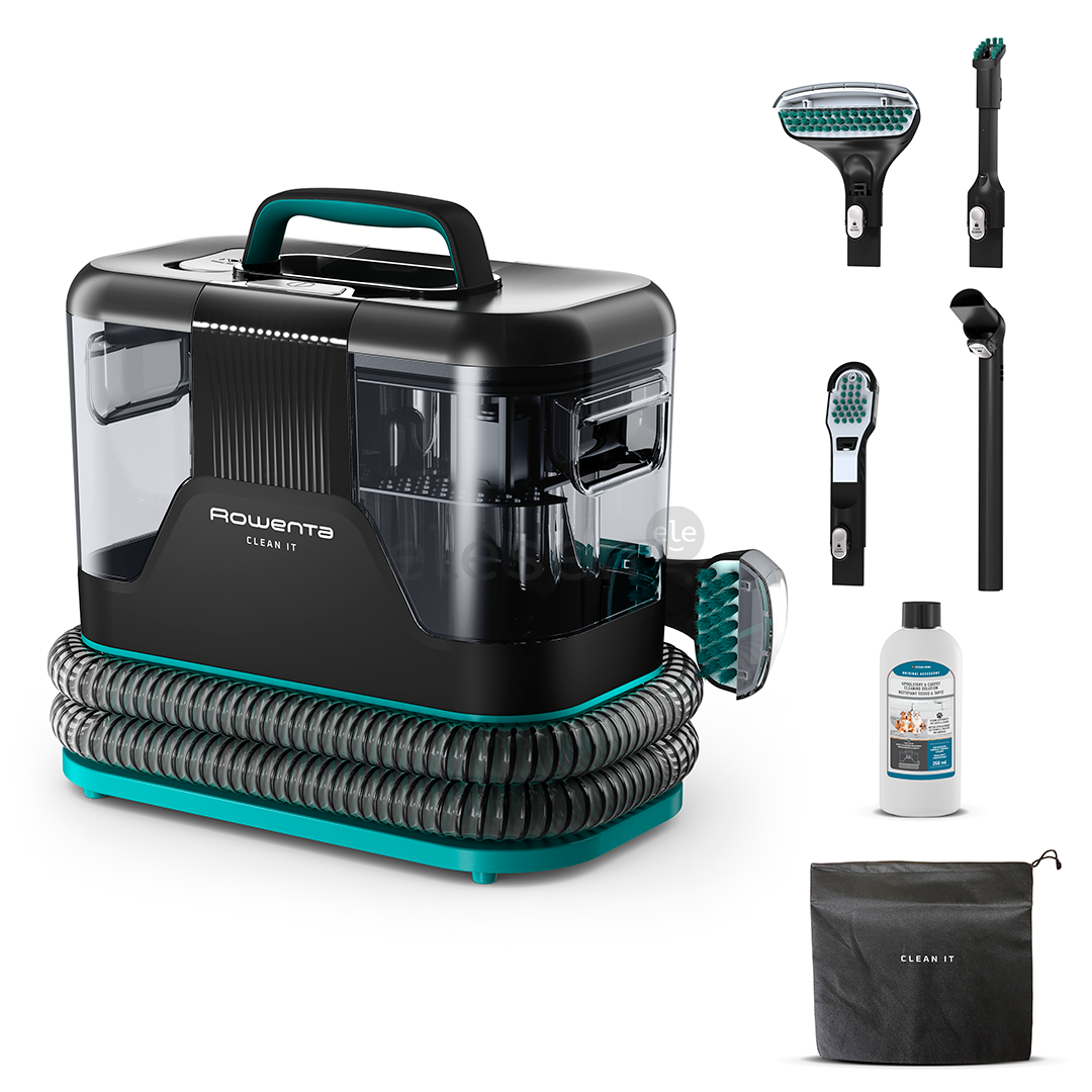 Rowenta Clean It, juodas/žalias - Kilimų ir apmušalų valymo įrenginys