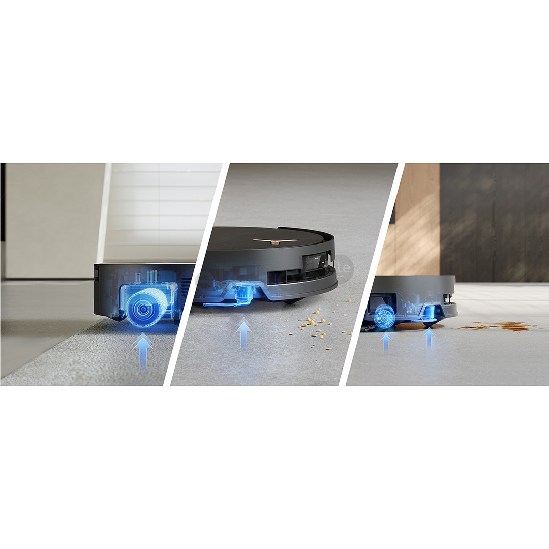 Ecovacs Deebot X9 PRO OMNI, wet & dry, juodas - Dulkių siurblys robotas