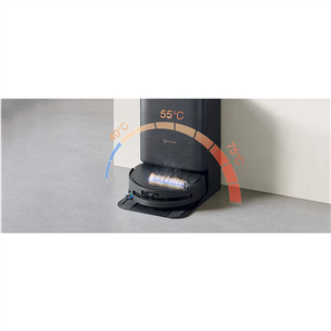 Ecovacs Deebot X9 PRO OMNI, wet & dry, juodas - Dulkių siurblys robotas