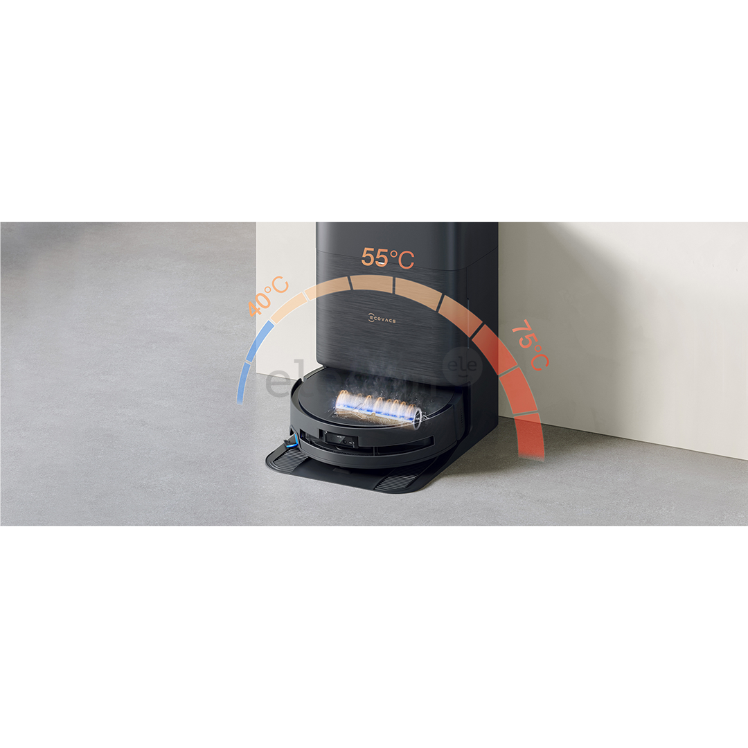Ecovacs Deebot X9 PRO OMNI, wet & dry, black - Robot vacuum cleaner