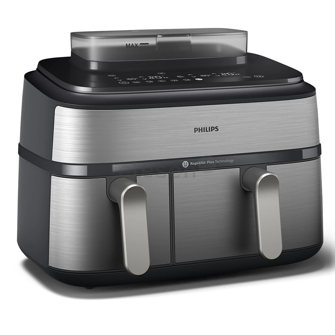 Philips 5000 Series Dual Basket Airfryer, 9 L, 2750 W, sidabro spalvos - Karšto oro gruzdintuvė
