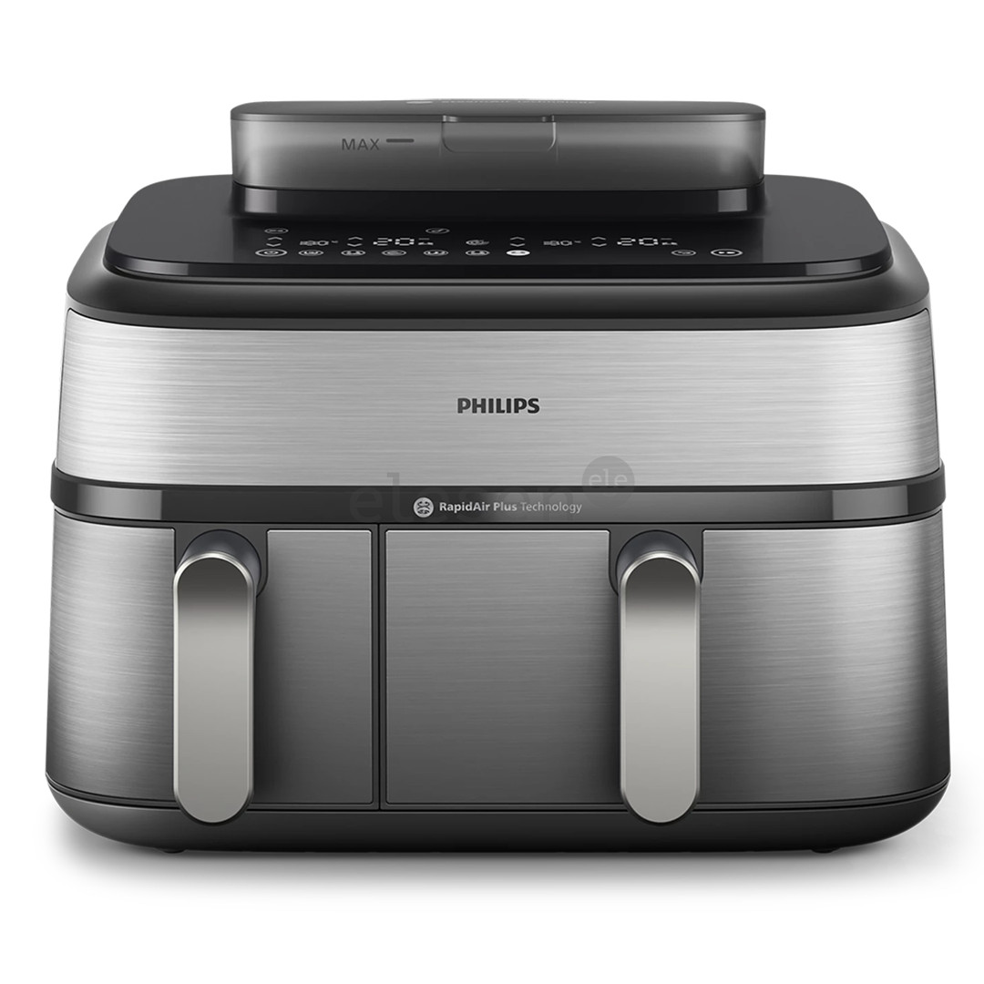 Philips 5000 Series Dual Basket Airfryer, 9 L, 2750 W, sidabro spalvos - Karšto oro gruzdintuvė