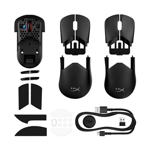 HyperX Pulsefire Saga Pro, juoda - Belaidė pelė