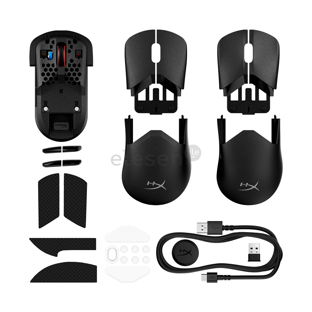 HyperX Pulsefire Saga Pro, juoda - Belaidė pelė