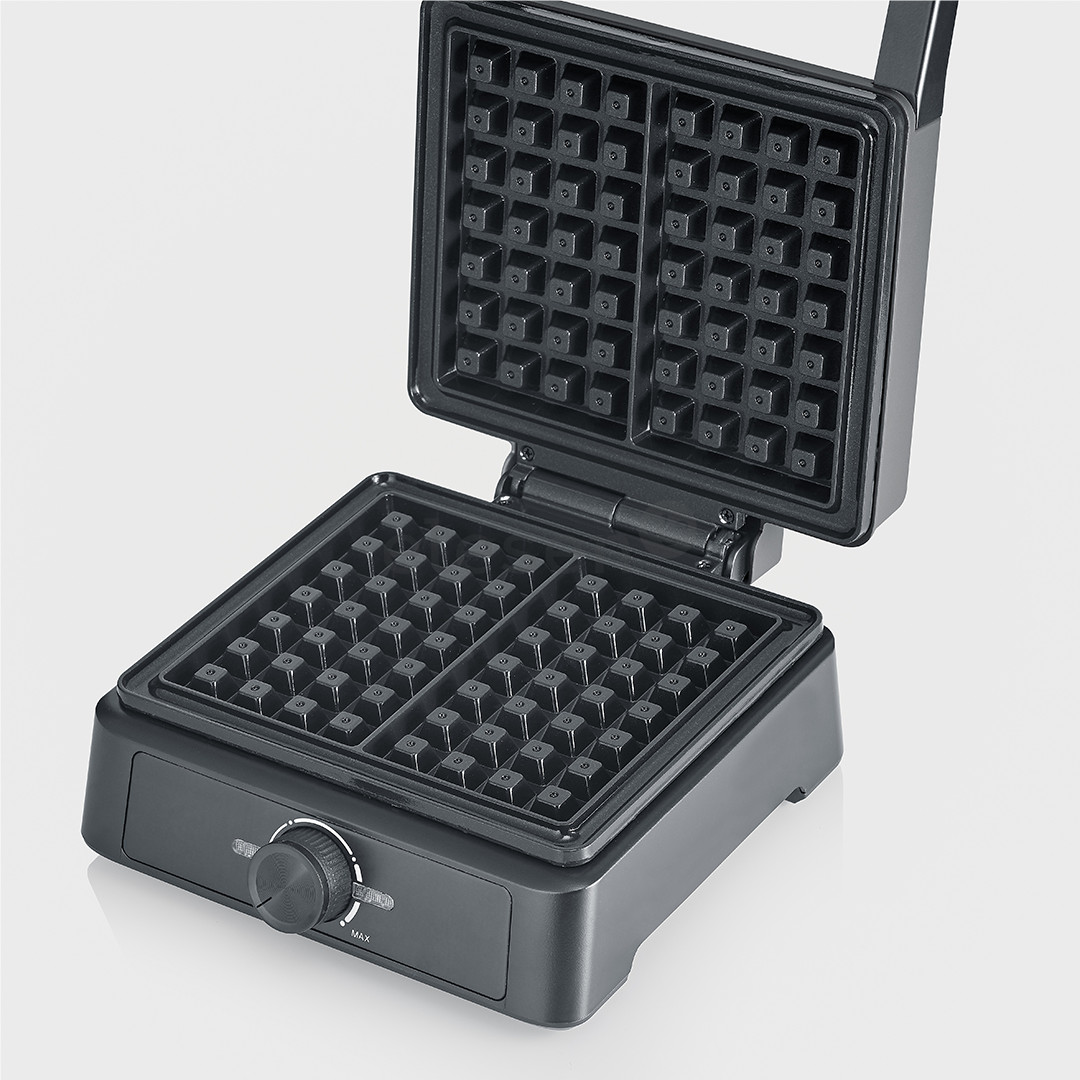 Severin, 1600 W, black - Belgian waffle maker