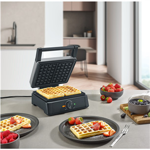 Severin, 1600 W, black - Belgian waffle maker