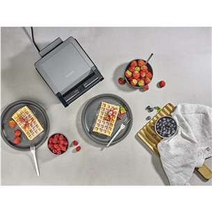 Severin, 1600 W, black - Belgian waffle maker
