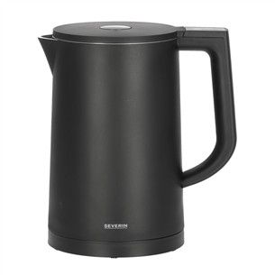 Severin, reguliuojama temperatūra, 1.7 L, 2200 W, juodas - Virdulys