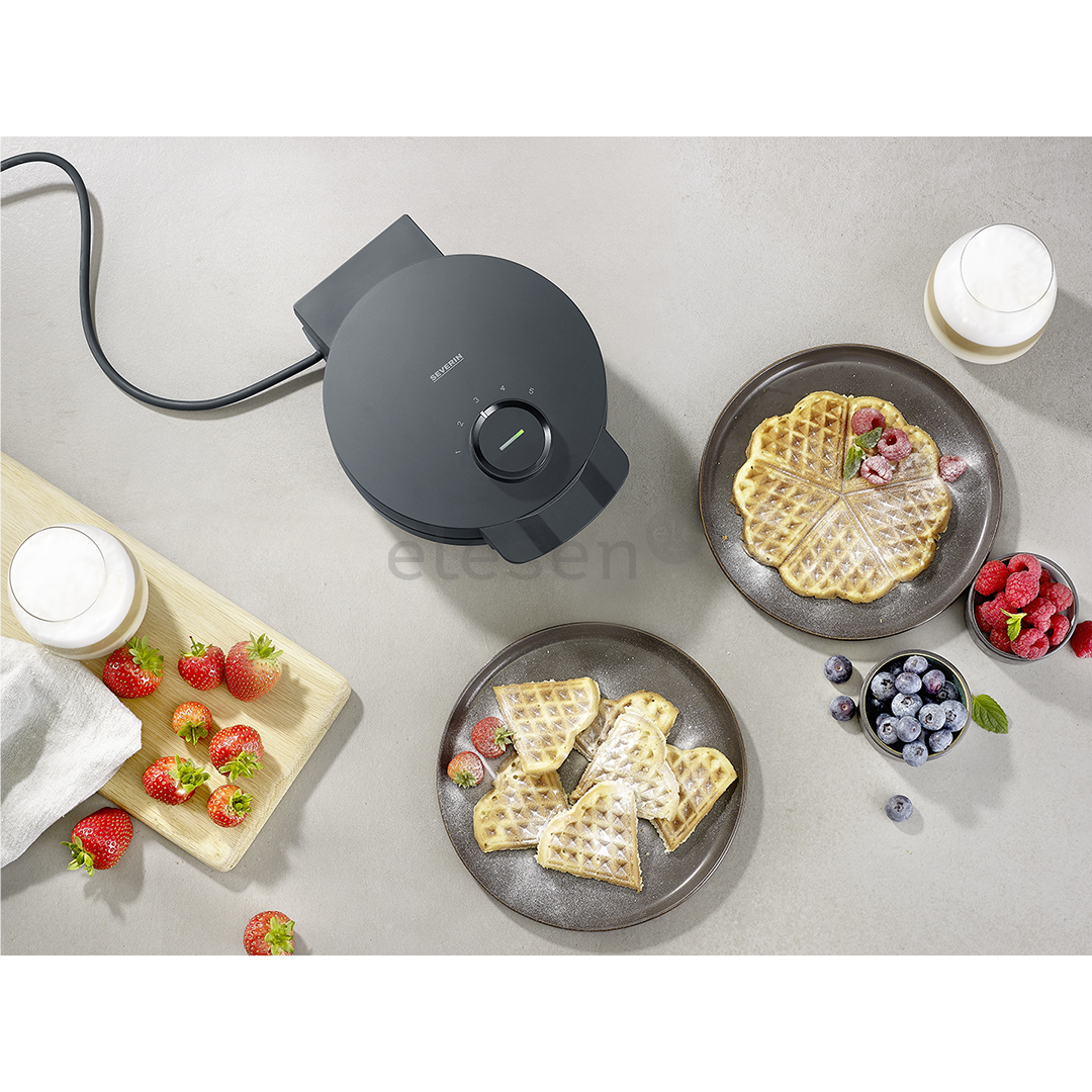 Severin, 1000 W, juoda - Vaflinė