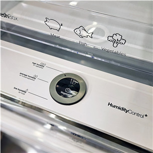 Vestfrost, No Frost, 331 L, aukštis 191 cm, smėlio spalvos - Šaldytuvas