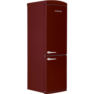 Vestfrost, No Frost, 331 L, height 191 cm, red - Refrigerator