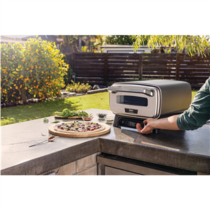 Ninja Artisan, grey - Electric outdoor pizza oven & air fryer
