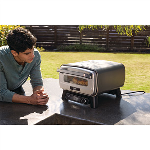 Ninja Artisan, grey - Electric outdoor pizza oven & air fryer