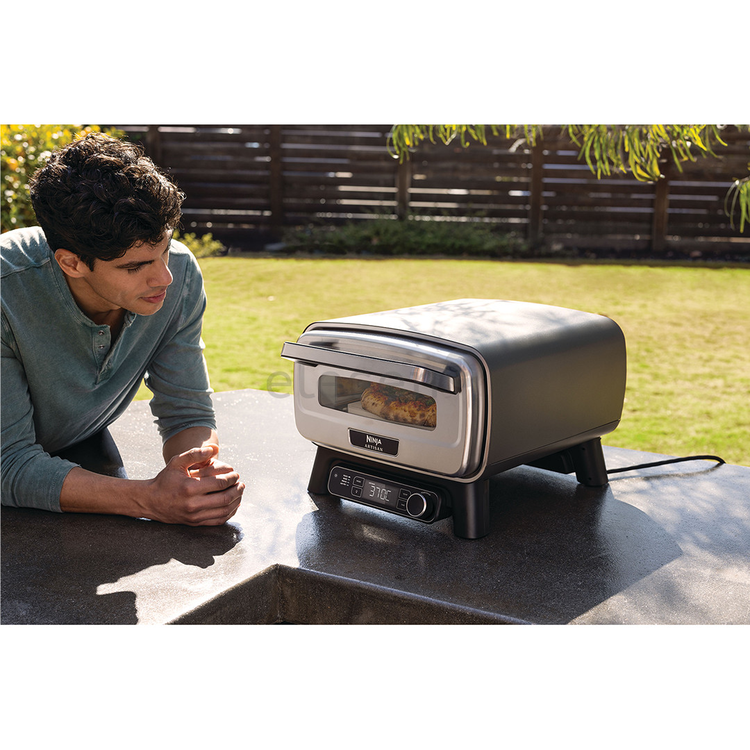Ninja Artisan, grey - Electric outdoor pizza oven & air fryer