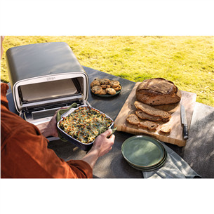 Ninja Artisan, grey - Electric outdoor pizza oven & air fryer