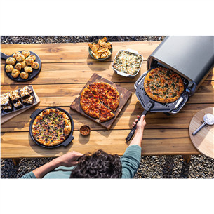 Ninja Artisan, grey - Electric outdoor pizza oven & air fryer