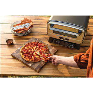 Ninja Artisan, grey - Electric outdoor pizza oven & air fryer