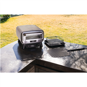 Ninja Artisan, grey - Electric outdoor pizza oven & air fryer