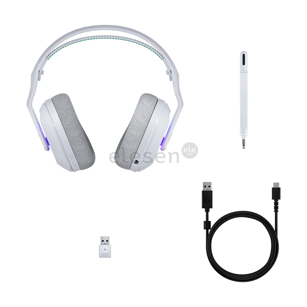 Logitech G522 Lightspeed, белый - Беспроводная гарнитура