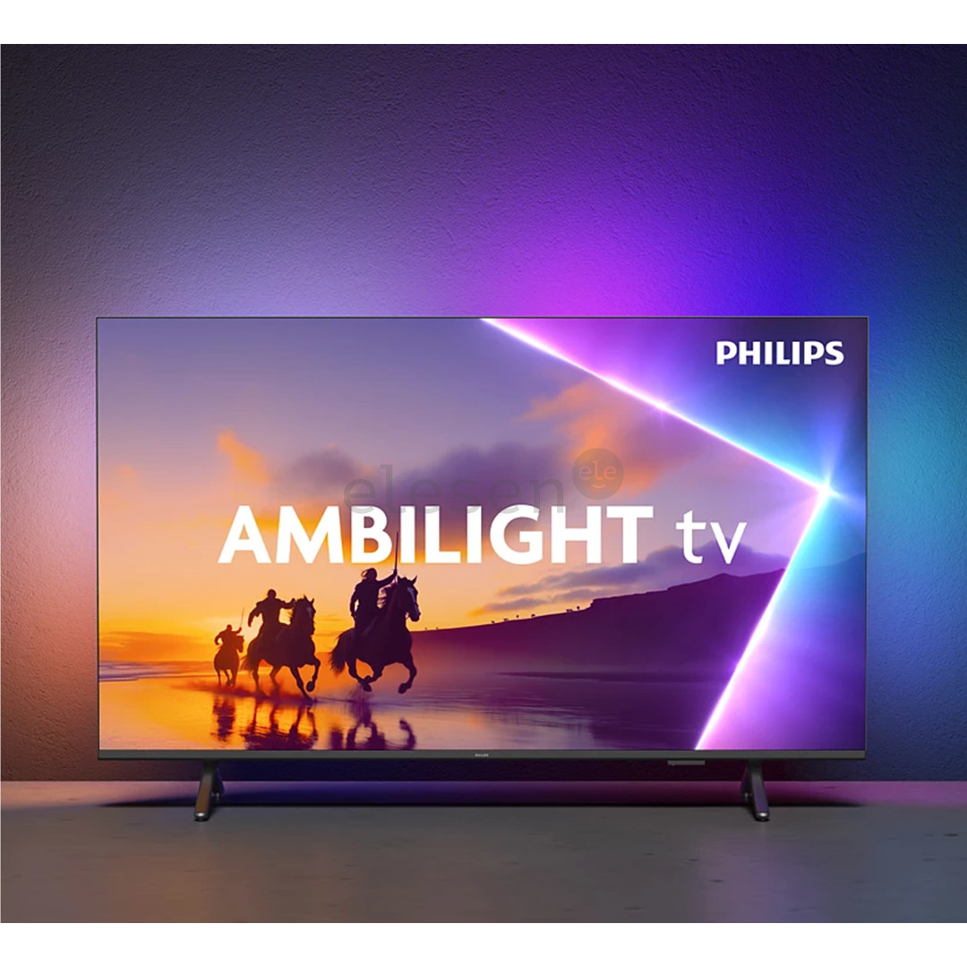 Philips PUS8560, 50'', 4K UHD, QLED, black - TV