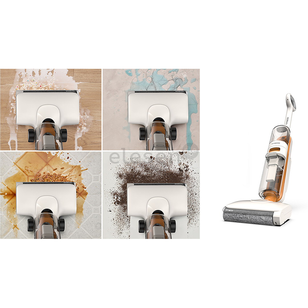 Tinceo iFLOOR Y2 Plus, Wet & Dry, baltas/oranžinis - Belaidis plaunantis siurblys