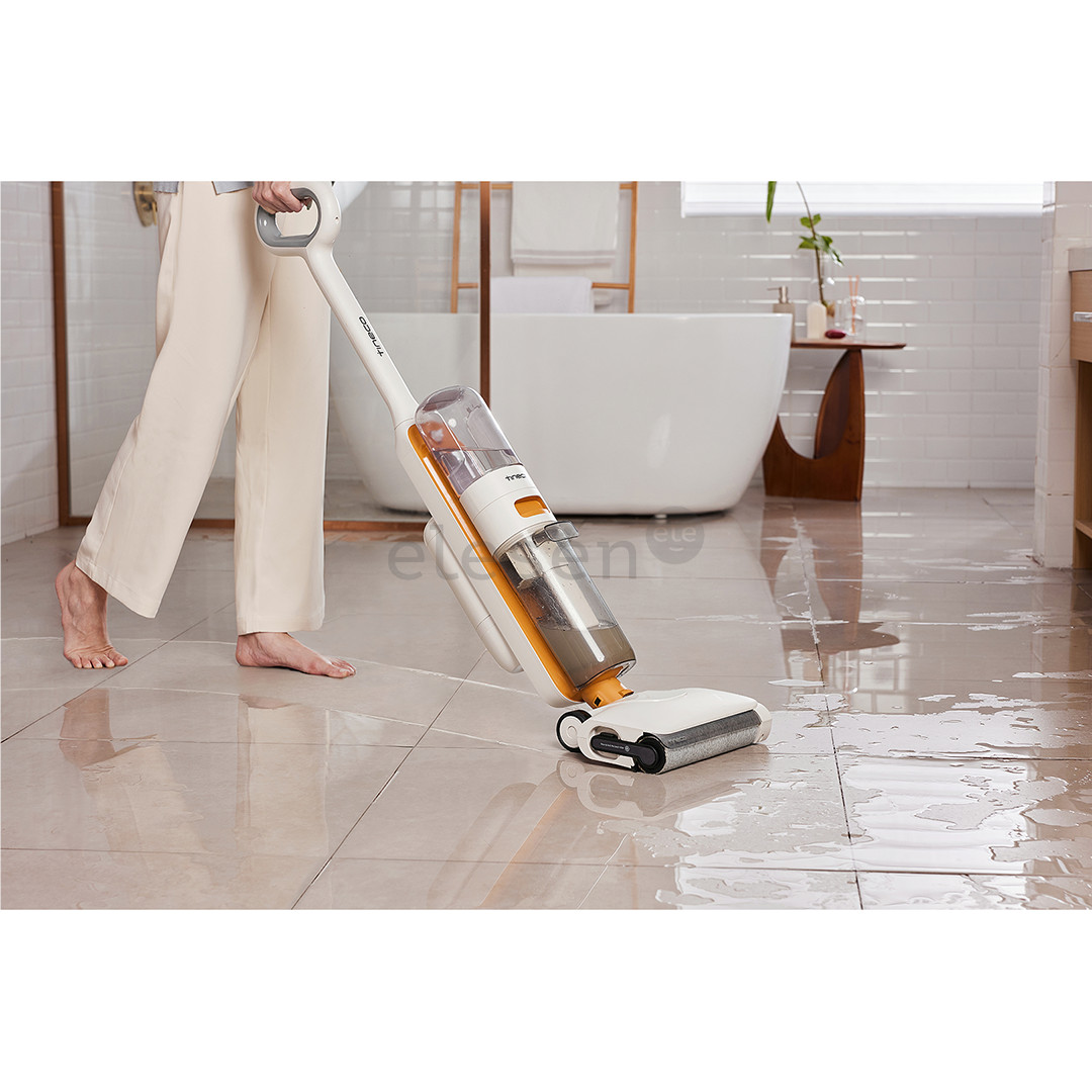 Tinceo iFLOOR Y2 Plus, Wet & Dry, baltas/oranžinis - Belaidis plaunantis siurblys