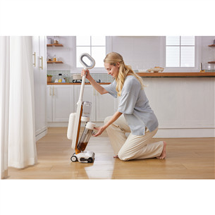 Tinceo iFLOOR Y2 Plus, Wet & Dry, baltas/oranžinis - Belaidis plaunantis siurblys