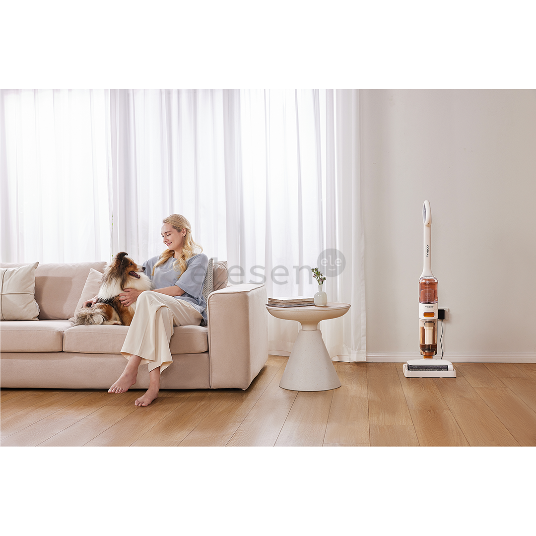 Tinceo iFLOOR Y2 Plus, Wet & Dry, baltas/oranžinis - Belaidis plaunantis siurblys