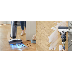 Tineco Floor One S5 Combo Plus, Wet & Dry, mėlynas - Belaidis plaunantis siurblys