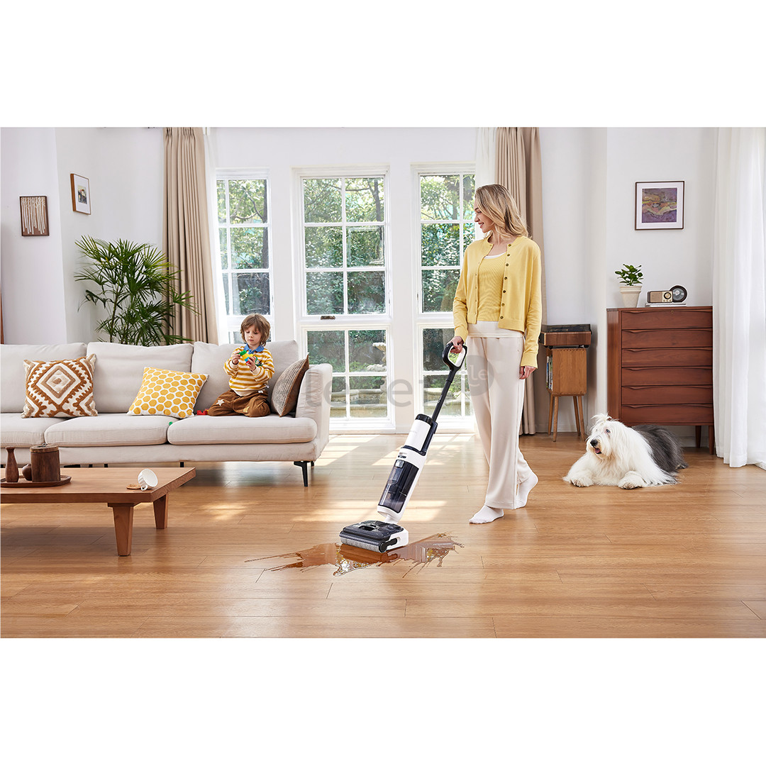 Tineco Floor One S5 Stretch Extreme, baltas/juodas - Belaidis plaunantis siurblys