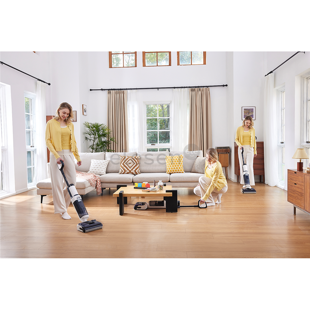 Tineco Floor One S5 Stretch Extreme, baltas/juodas - Belaidis plaunantis siurblys