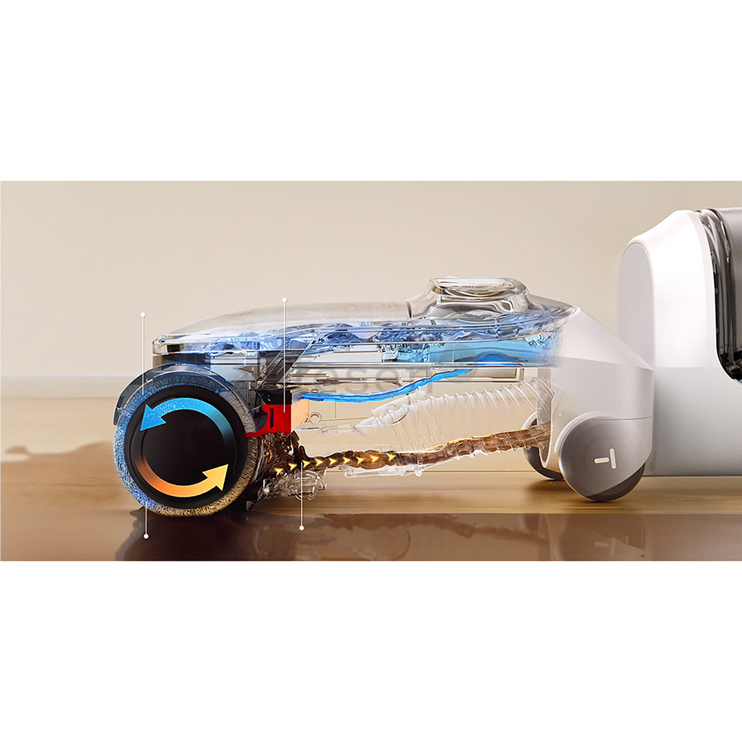 Tineco Floor One S5 Stretch Extreme, baltas/juodas - Belaidis plaunantis siurblys