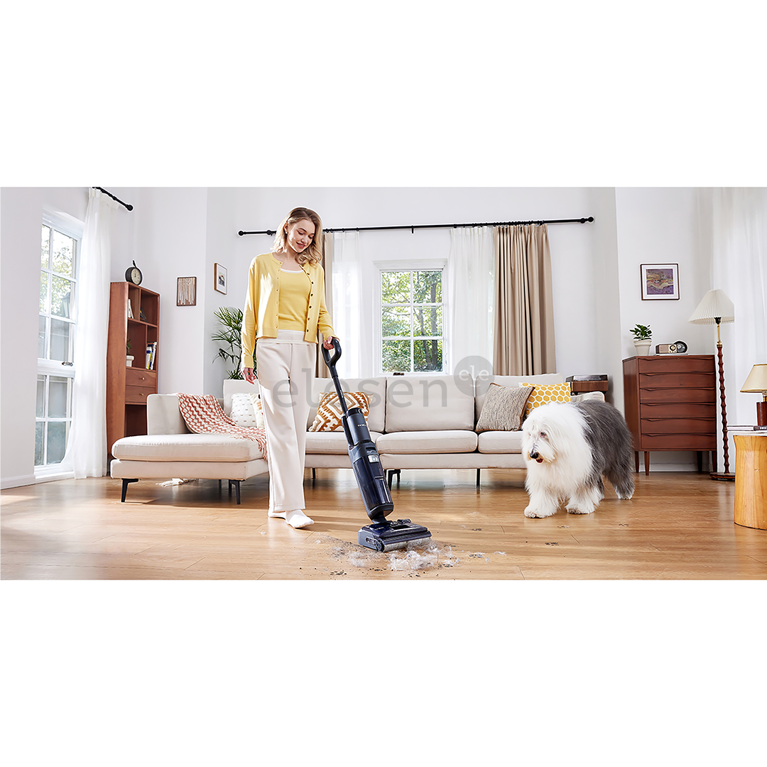 Tineco Floor One S6 Stretch Extreme, pilkas/juodas - Belaidis plaunantis siurblys