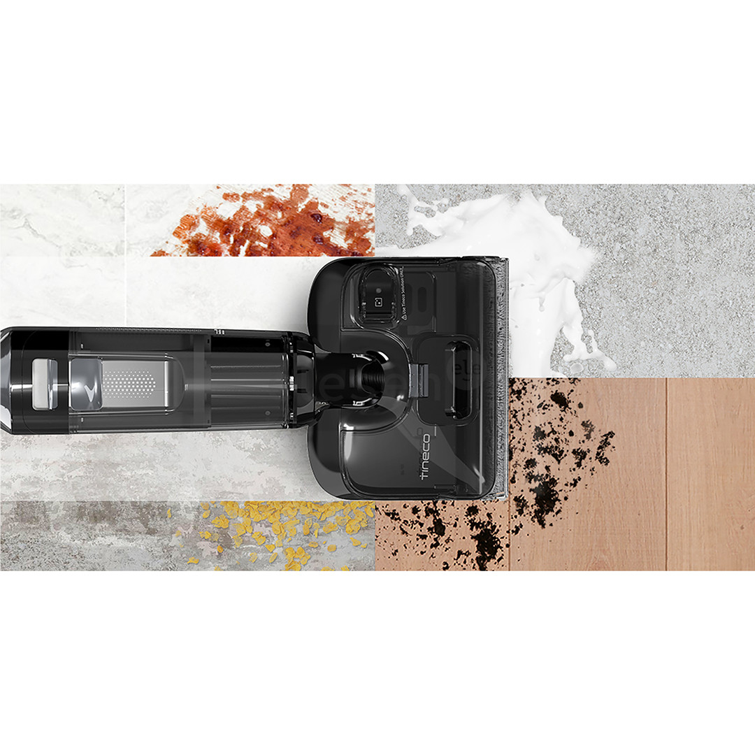 Tineco Floor One S6 Stretch Extreme, pilkas/juodas - Belaidis plaunantis siurblys