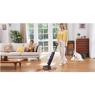 Tineco Floor One S6 Stretch Extreme, pilkas/juodas - Belaidis plaunantis siurblys