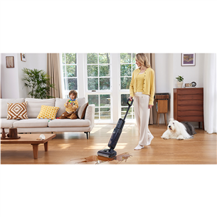 Tineco Floor One S6 Stretch Extreme, pilkas/juodas - Belaidis plaunantis siurblys