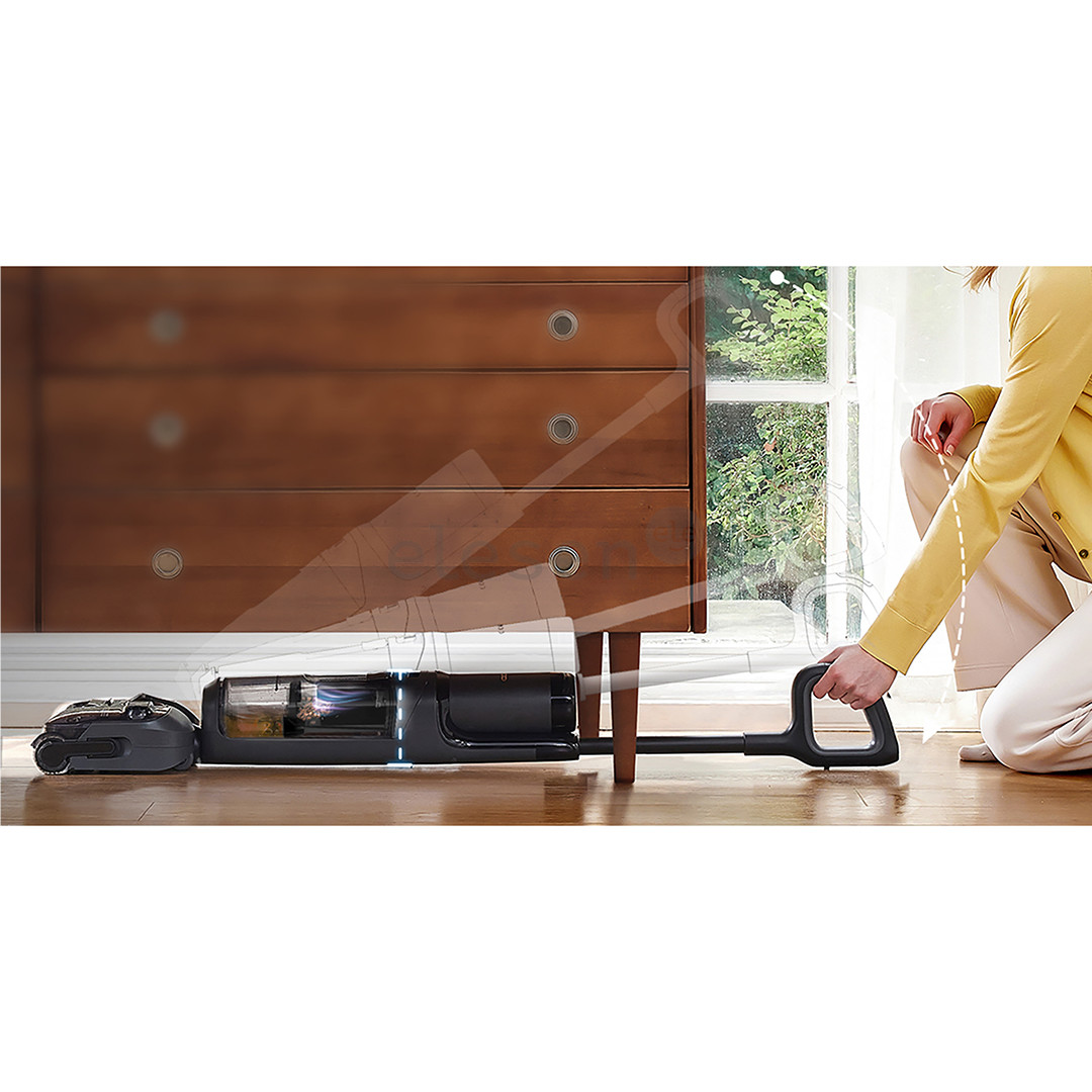 Tineco Floor One S6 Stretch Extreme, pilkas/juodas - Belaidis plaunantis siurblys