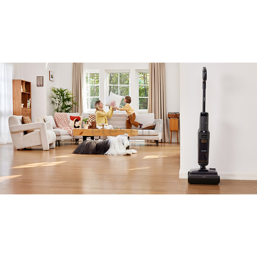 Tineco Floor One S6 Stretch Extreme, pilkas/juodas - Belaidis plaunantis siurblys