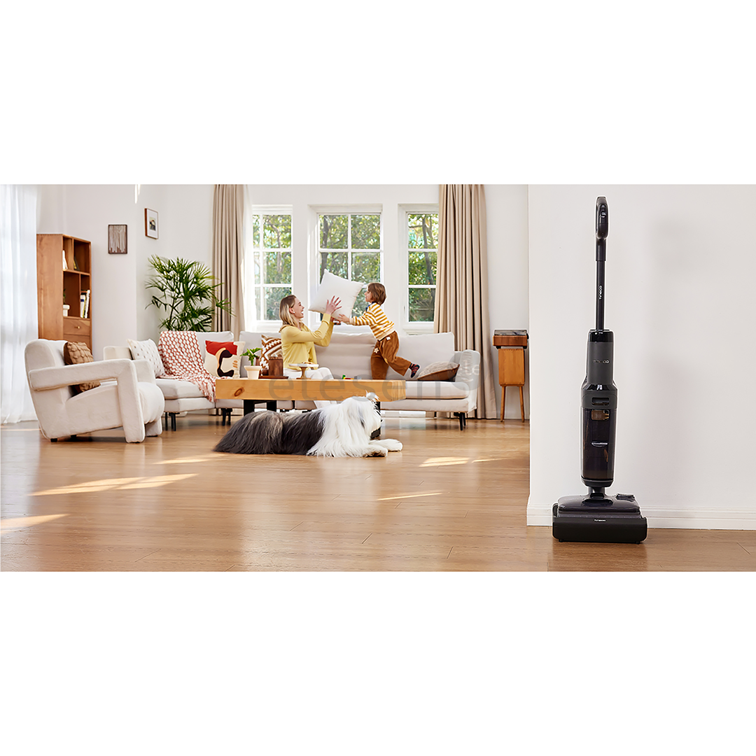 Tineco Floor One S6 Stretch Extreme, pilkas/juodas - Belaidis plaunantis siurblys