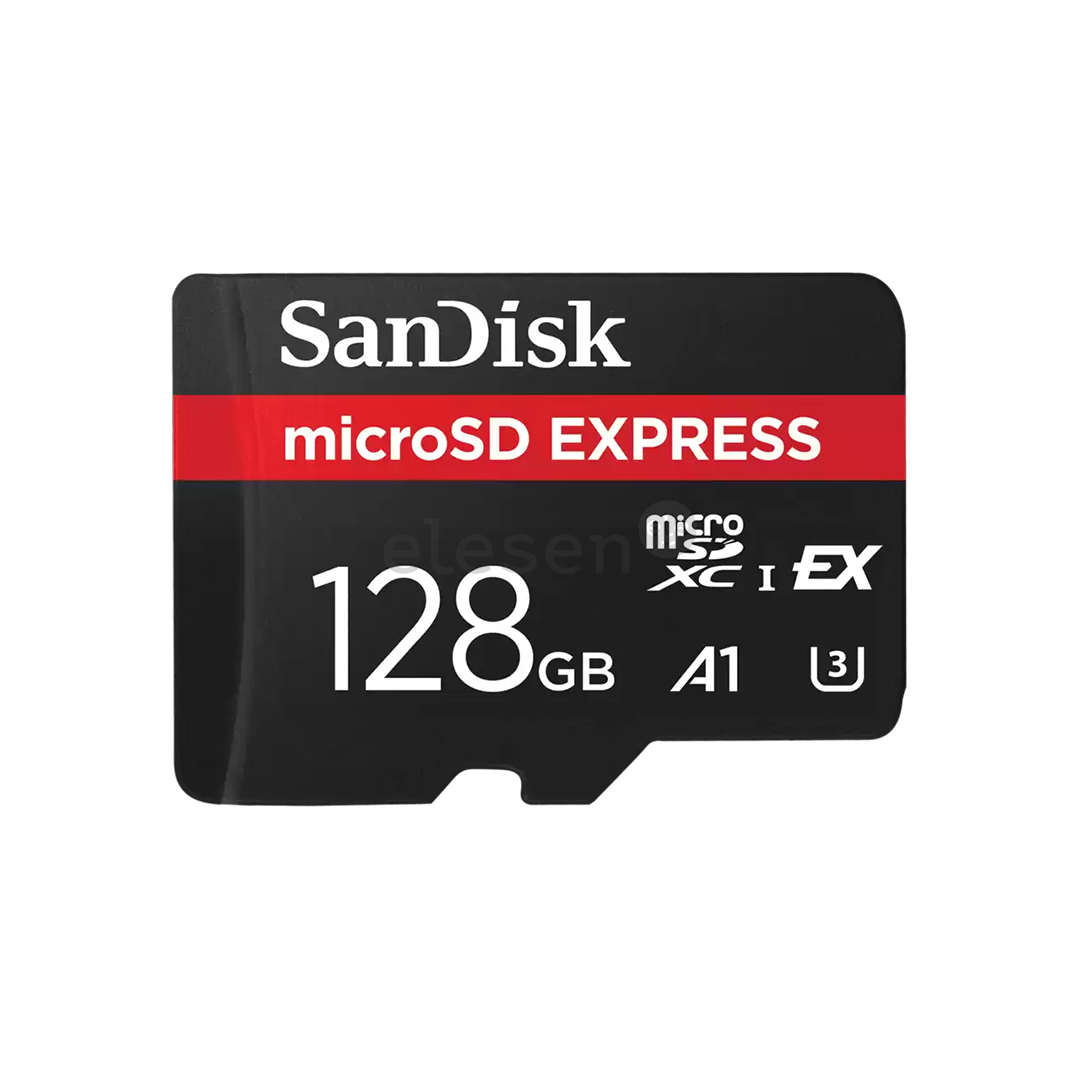 SanDisk microSD Express, 128 GB, juoda - Atminties kortelė