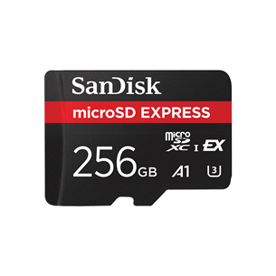 SanDisk microSD Express, 256 GB, juoda - Atminties kortelė SDSQXFN-256G-GN4NN