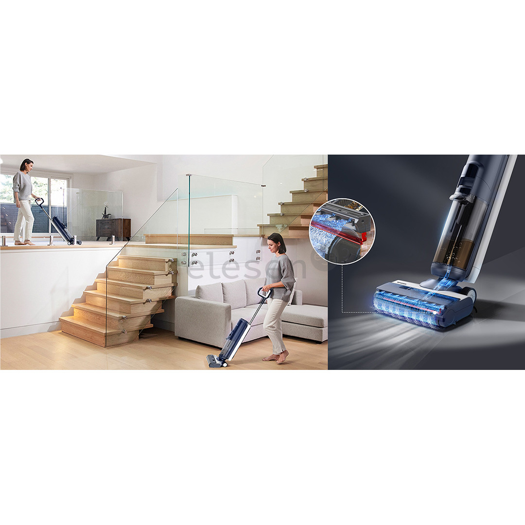 Tineco Floor One S5 Extreme, mėlynas - Belaidis plaunantis siurblys