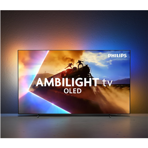 Philips OLED770, 65'', 4K UHD, OLED, pilkas - Televizorius