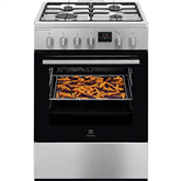 Electrolux Steambake, 58 L, plotis 60 cm, nerūdijančio plieno - Dujinė viryklė su elektrine orkaite