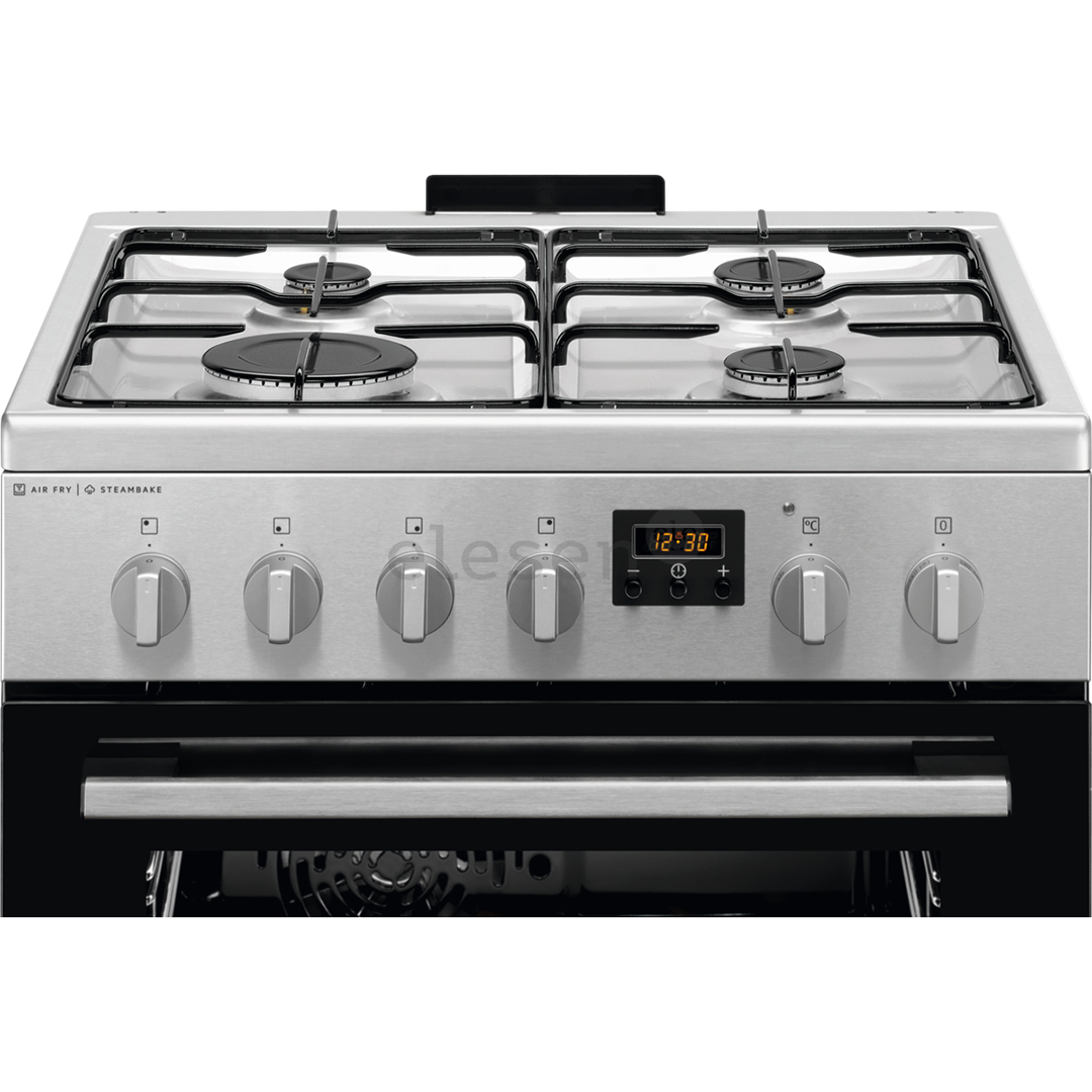 Electrolux Steambake, 58 L, plotis 60 cm, nerūdijančio plieno - Dujinė viryklė su elektrine orkaite