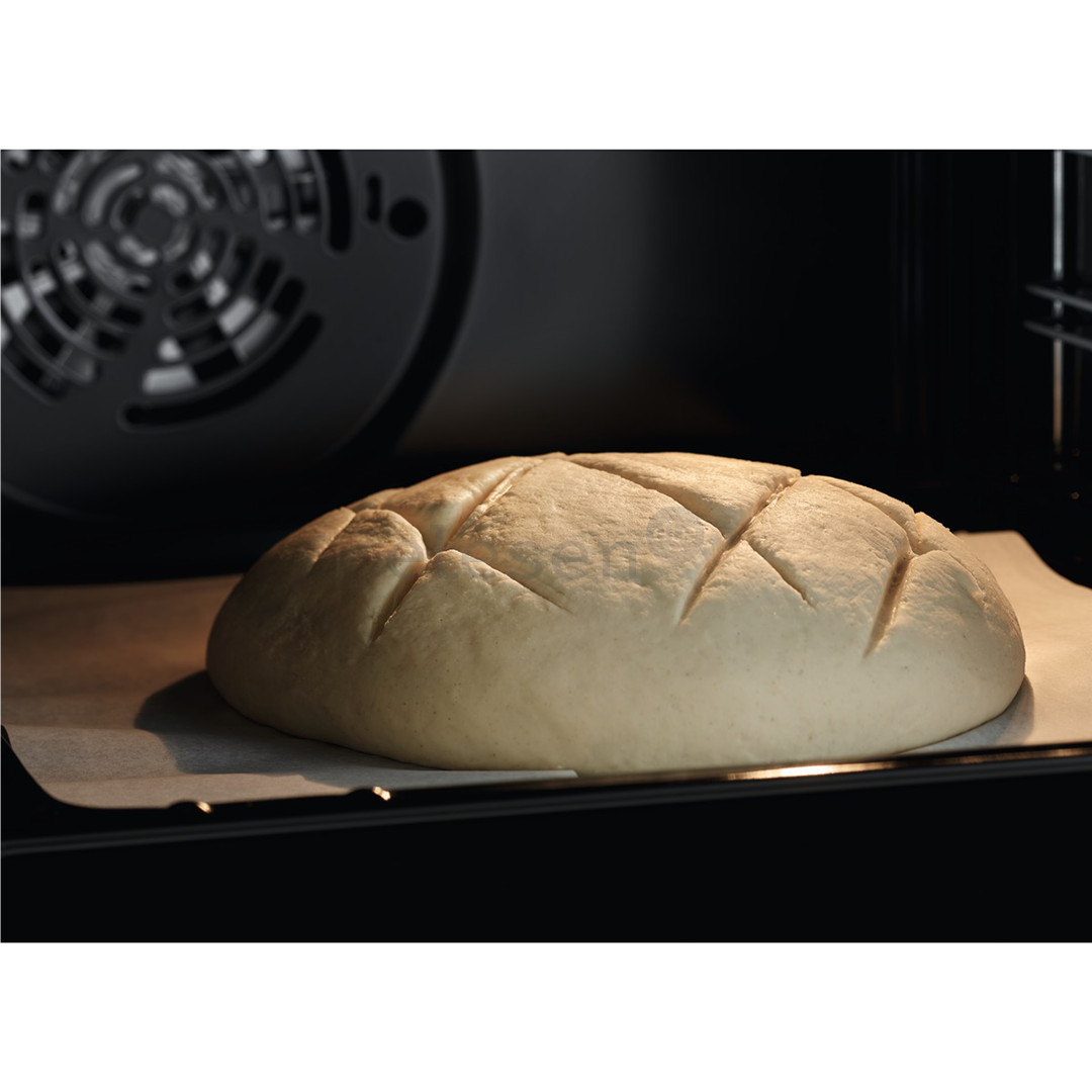 Electrolux Steambake, 58 л, ширина 60 см, нерж. сталь - Газовая плита с электрической духовкой