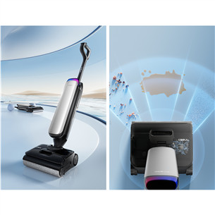 Tineco Floor One S9 Artist Premium, Wet & Dry, sidabro spalvos/juodas - Plaunantis dulkių siurblys