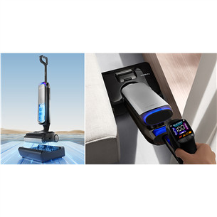 Tineco Floor One S9 Artist Premium, Wet & Dry, sidabro spalvos/juodas - Plaunantis dulkių siurblys