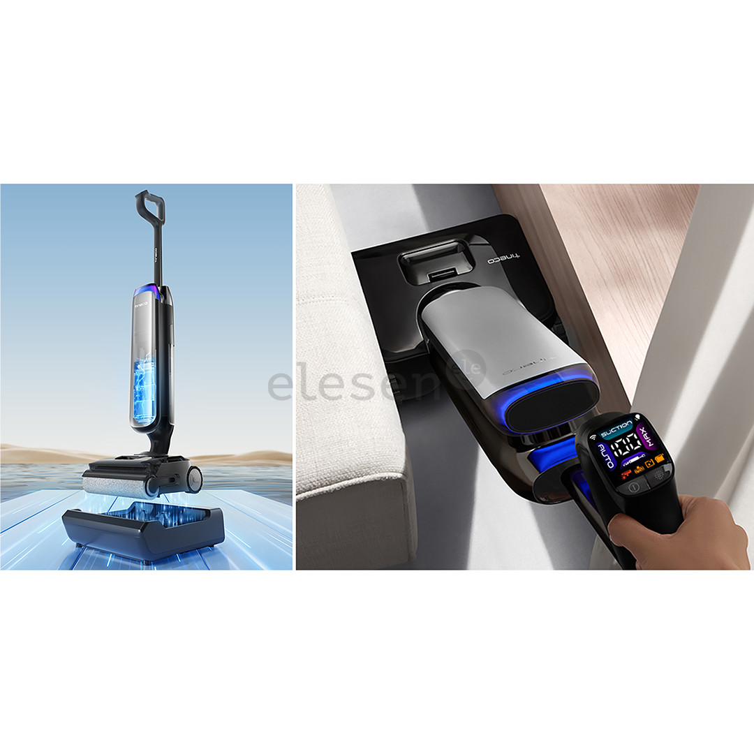 Tineco Floor One S9 Artist Premium, Wet & Dry, sidabro spalvos/juodas - Plaunantis dulkių siurblys